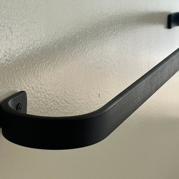 Rounded Towel Bar - Hand Forged Steel Towel Bar - several sizes to choose from