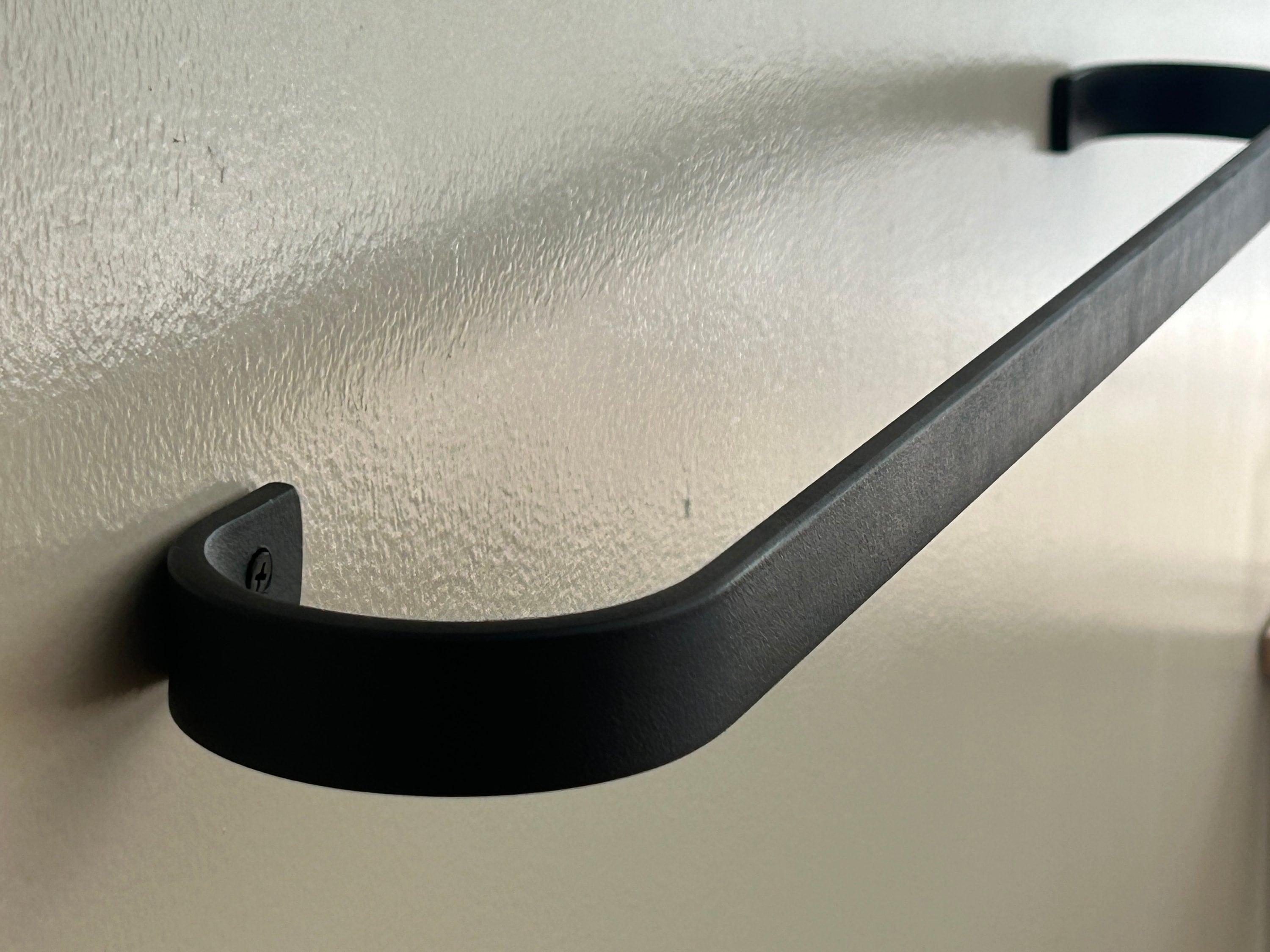 Black Iron Towel Bar - Etsy