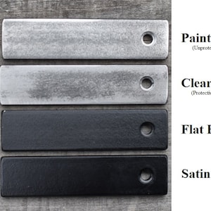 Paint finish selection sample image...Paint-ready (unprotected surface), Clearcoat (protected surface), Flat black and Satin black. Refer to description for more details.