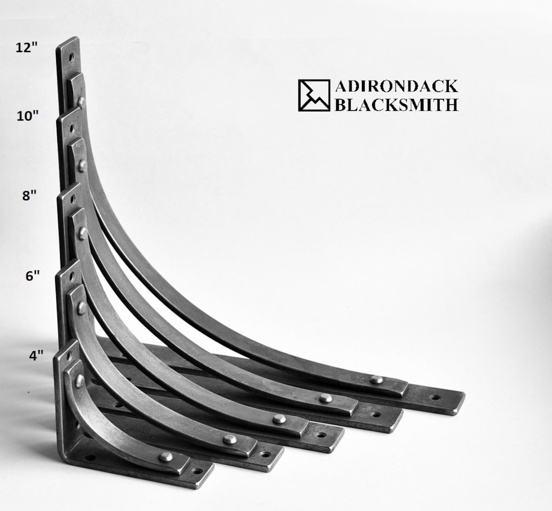 Extrawide Shelf Brackets the Station extra by Adirondack Blacksmith