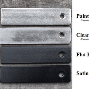 Paint finish selection sample image...Paint-ready (unprotected surface), Clearcoat (protected surface), Flat black and Satin black. Refer to description for more details.