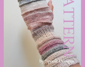 WRISTWARMER PATTERN - Texting Mittens/Fingerless Mittens - Downloadable Pdf