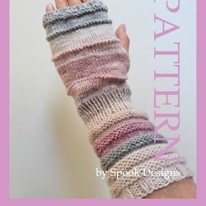 WRISTWARMER PATTERN Texting Mittens/Fingerless Mittens Downloadable Pdf zdjęcie 1