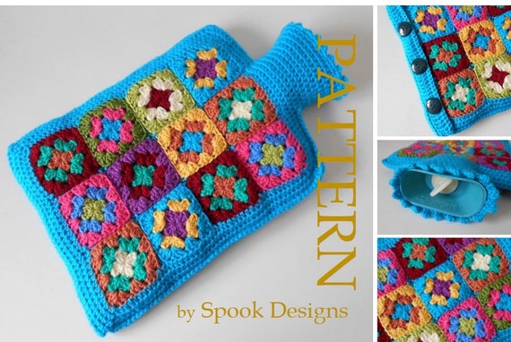 Free Crochet Hot Water Bottle Cover Pattern for beginners