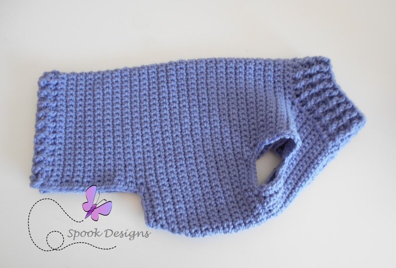 Downloadable Pdf Pattern Classic Easy to Crochet Dog Jacket DOG COAT