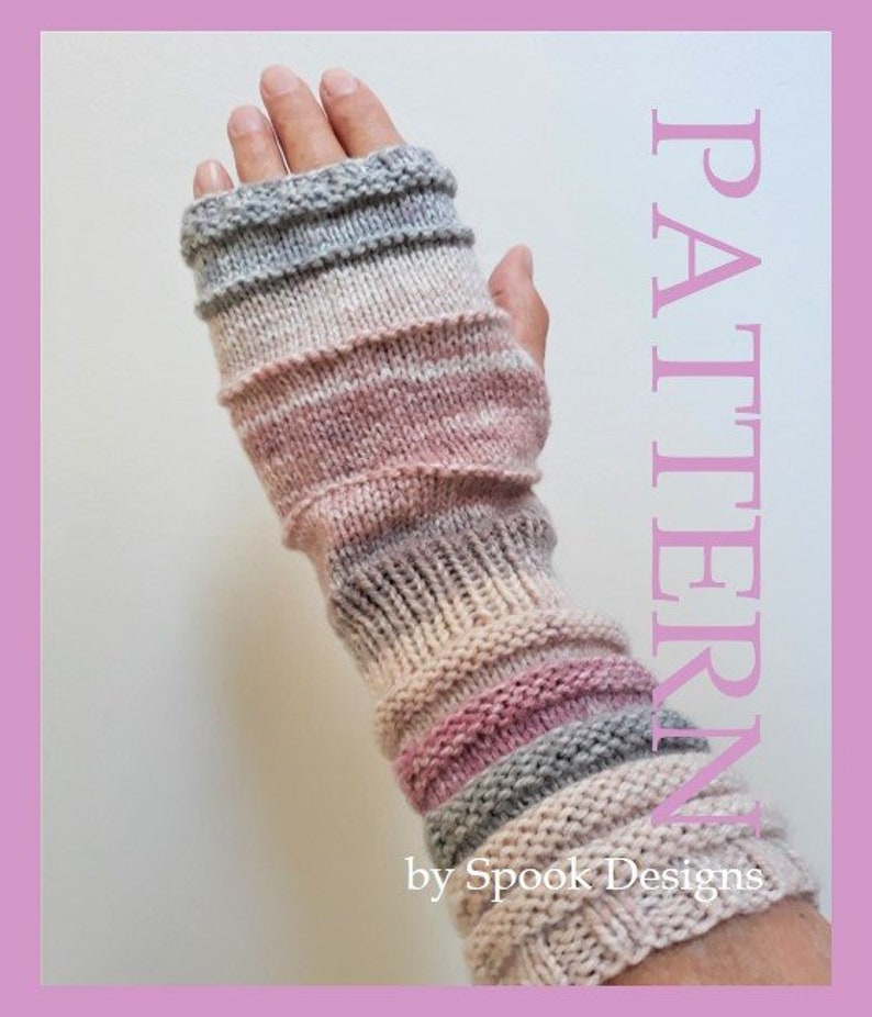 WRISTWARMER PATTERN Texting Mittens/Fingerless Mittens Downloadable Pdf zdjęcie 1