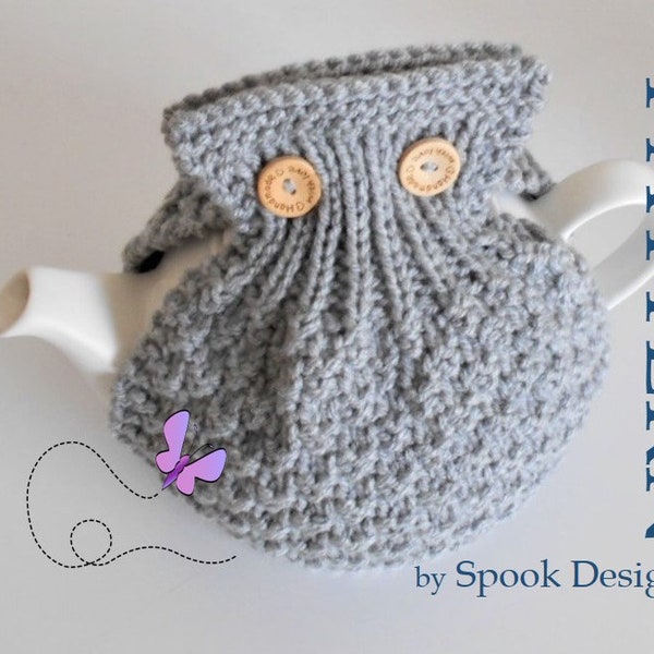 BUTTON-UP Snazzy Classic Tea Cosy - Downloadable Pattern PDF