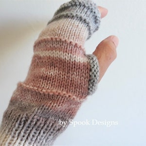 WRISTWARMER PATTERN Texting Mittens/Fingerless Mittens Downloadable Pdf zdjęcie 4