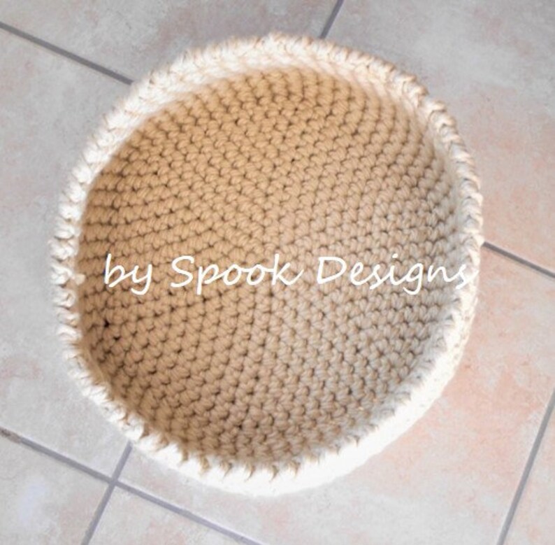 CAT BED Easy Crochet Cat Bed / Small Pet Bed Downloadable Pdf Pattern image 2