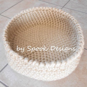 CAT BED Easy Crochet Cat Bed / Small Pet Bed Downloadable Pdf Pattern image 7