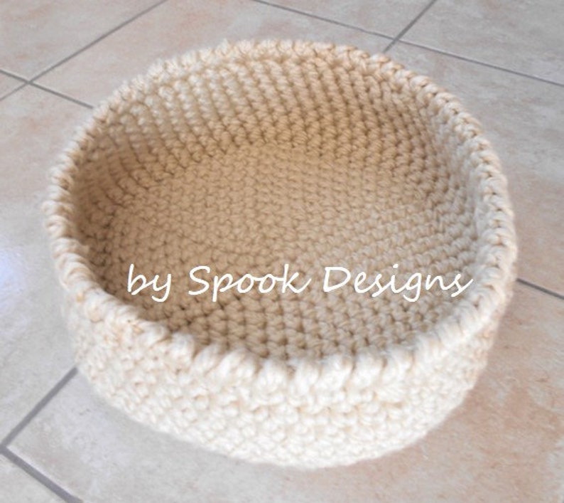 CAT BED Easy Crochet Cat Bed / Small Pet Bed Downloadable Pdf Pattern image 7