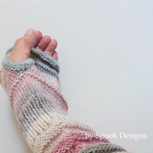 WRISTWARMER PATTERN Texting Mittens/Fingerless Mittens Downloadable Pdf zdjęcie 3