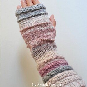 WRISTWARMER PATTERN Texting Mittens/Fingerless Mittens Downloadable Pdf zdjęcie 2