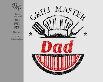 Father’s Day BBQ Name Frame SVG | DP225 | Dad cut design | PNG | Digital Download