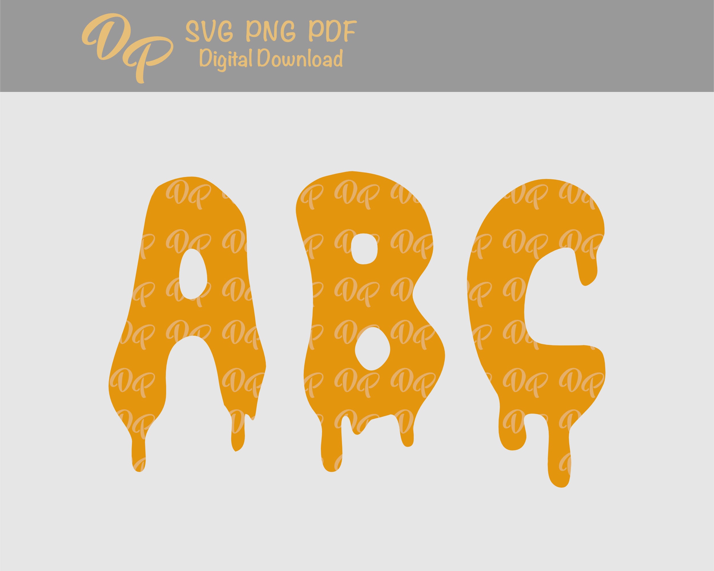 Download Alphabet Svg Dp134 Halloween Dripping Letters Png Etsy