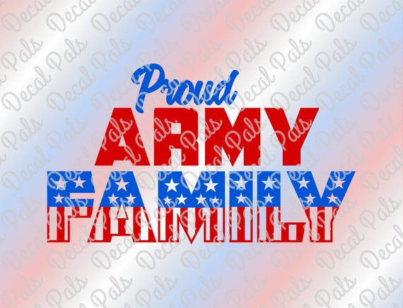Download Proud Army Family DP234 Military cut design SVG PNG | Etsy