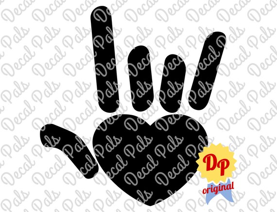 I Love You Sign Dp99 0049 Cut Design Fcm Svg Png Etsy