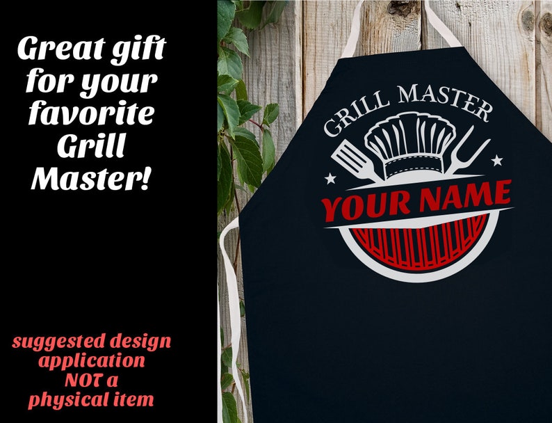 Custom Grill Master SVG DP226 PNG PDF Digital Download image 2