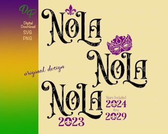 NOLA SVG | #DP127 | PNG | Digital Download | New Orleans | Mardi Gras |