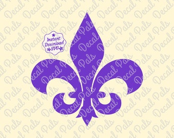 Fleur de Lis SVG | #DP99-0025 | Mardi Gras | NOLA | New Orleans | PNG | Instant Digital Download