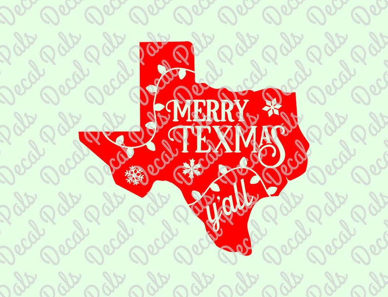 Christmas SVG, Merry Texmas, Texas SVG, Christmas decor, Santa, DP223 image 1