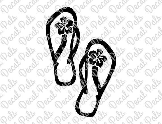 hibiscus flip flops