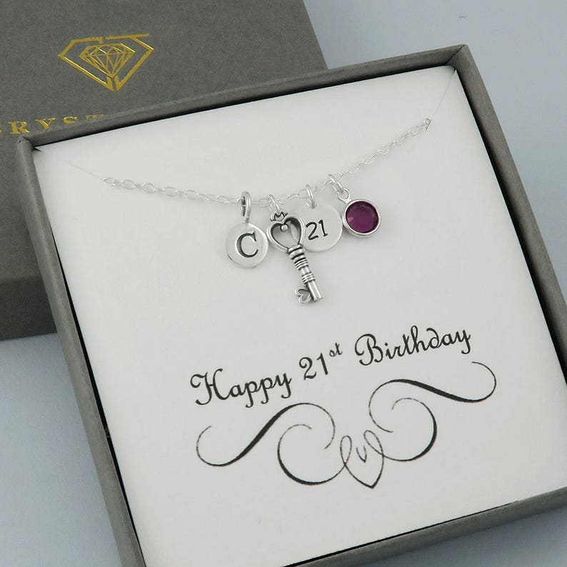 personalised 21st birthday key