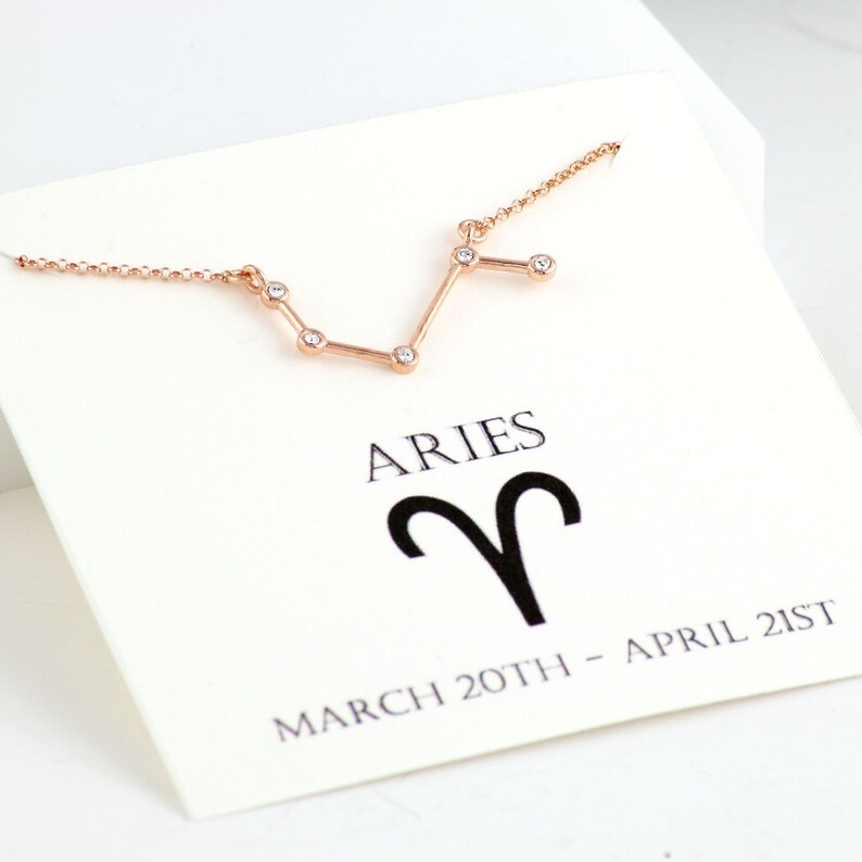 aries star sign necklace