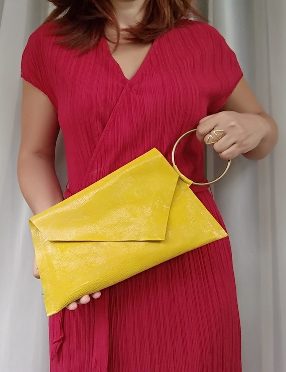 bright yellow clutch