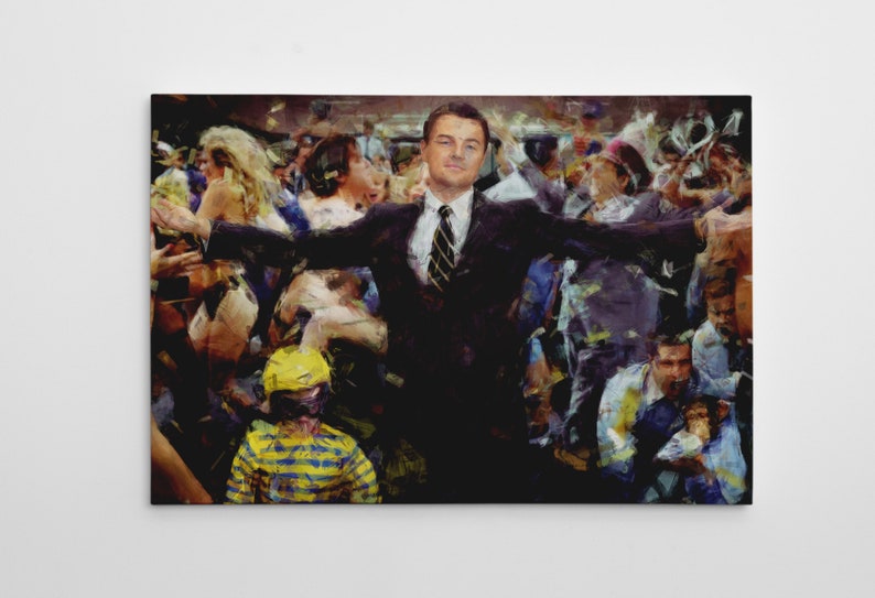 Lobo de Wall Street Canvas Movie Wall Art Etsy España Lobo de Wall Street Canvas Movie Wall Art Etsy España