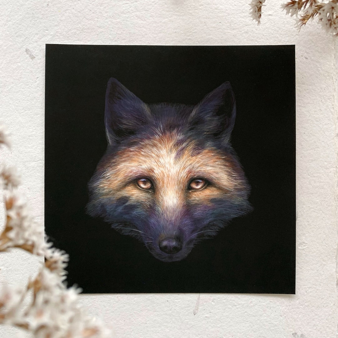 Beyond the Thicket 6x6 Fine Art Print Animal Art Print Etsy