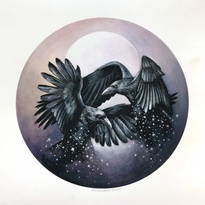 Stardust Ravens | 5x5 Fine Art Print