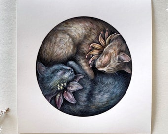 Juniper and Nim | 6x6 Fine Art Print