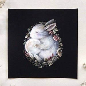 Lunar Rabbit | 5x5 Fine Art Print