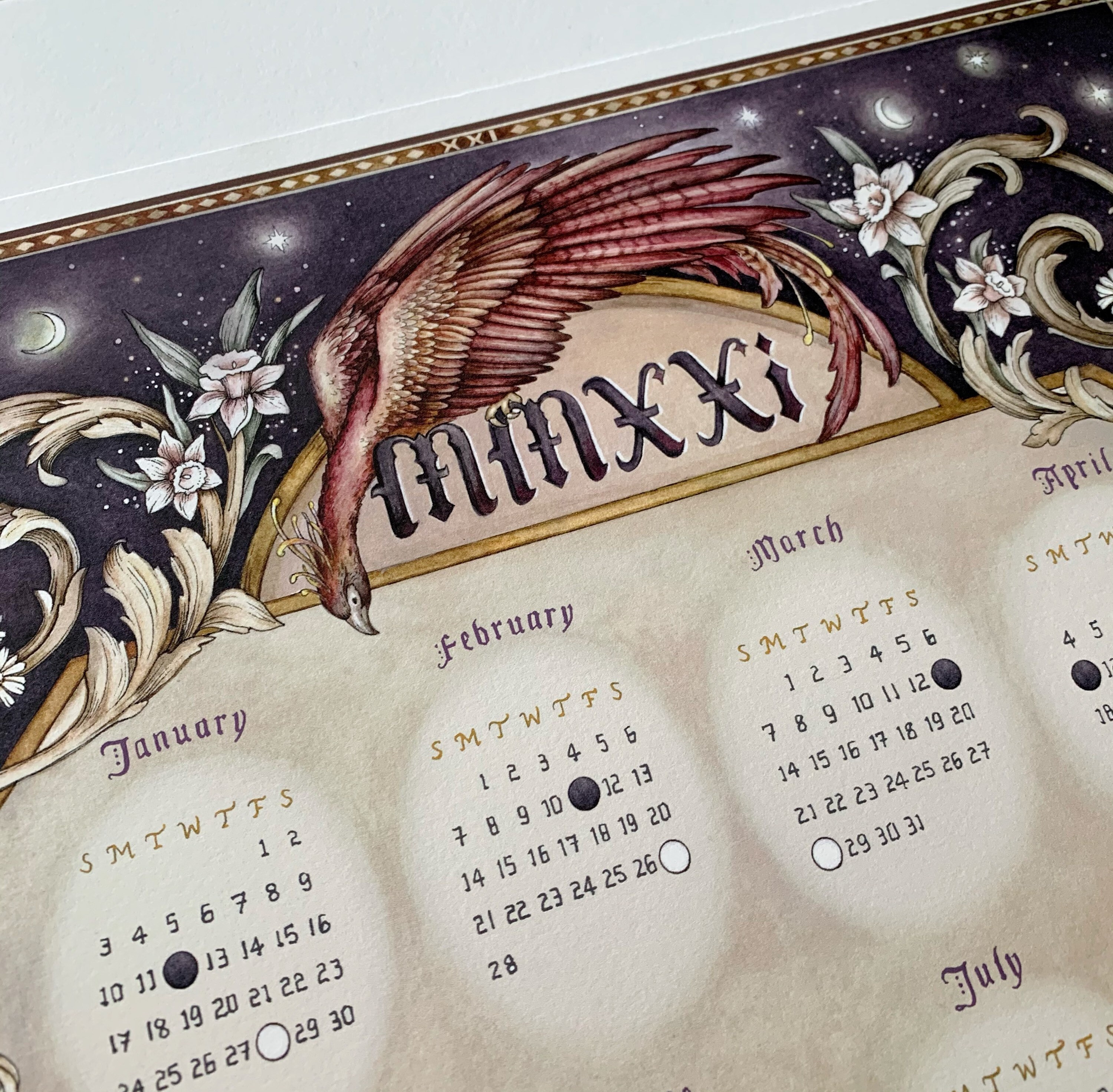 2021-phoenix-moon-calendar-mythological-calendar-etsy