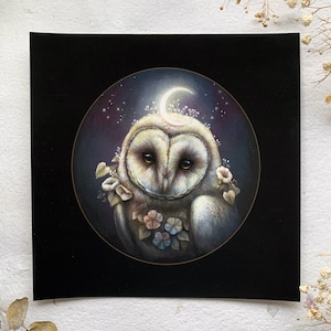 Spirito di primavera / Stampa artistica 6x6 / Fasi lunari, Luna crescente, Arte magica