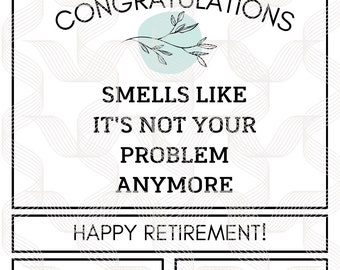 Retirement - Congratulations - Candle Sticker - PNG