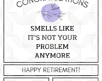 Retirement - Congratulations - Candle Sticker - PNG