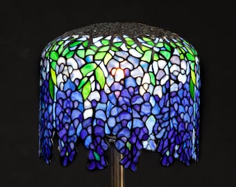 Blue Pony Wisteria Tiffany Lamp