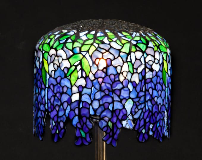 Blue Pony Wisteria Tiffany Lamp