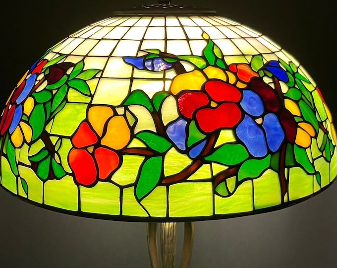 16" Pansy Tiffany Lamp