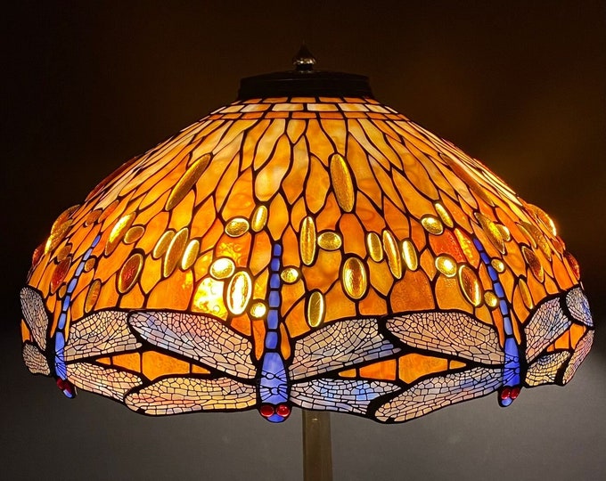 22" Dragonfly Tiffany lamp