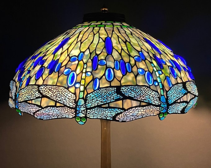 22" Dragonfly Tiffany lamp