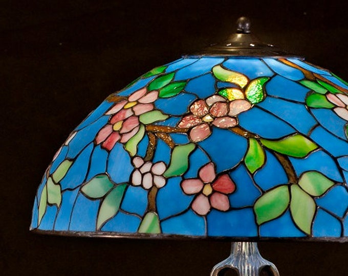 16" Apple, Tiffany lamp, Stained Glass lamp, Table Lamp, Desk Lamp, Lamp, glass lamp, art nouveau, Art deco lamp, Night lamp, Bedside Lamp