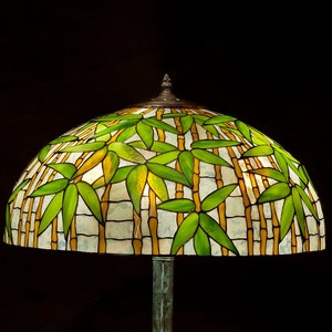 22 Bamboo pendant light, Tiffany lamp, Bamboo Lamp, Table Lamp, stained glass Lamp, floor lamp, bamboo light, bamboo, bamboo lampshade, image 2