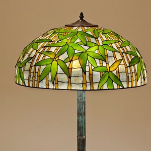 22 Bamboo pendant light, Tiffany lamp, Bamboo Lamp, Table Lamp, stained glass Lamp, floor lamp, bamboo light, bamboo, bamboo lampshade, image 1