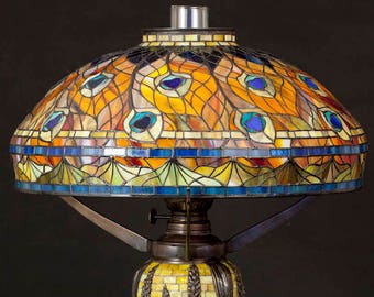 Tiffany Peacock lamp