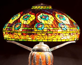 Tiffany Peacock lamp