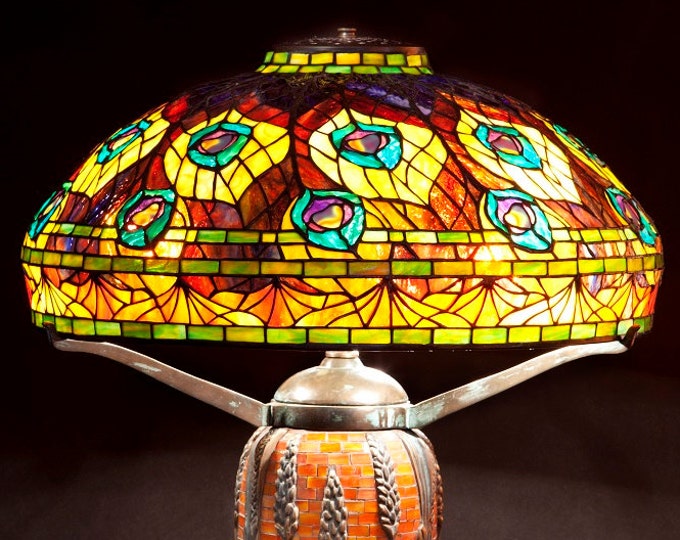 Tiffany Peacock lamp