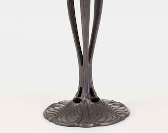 Tiffany lamp base. Metal lamp stand. Brass lamp stand. Ribbon decorative lamp base. Lamp hardware.  Base for table lamp.